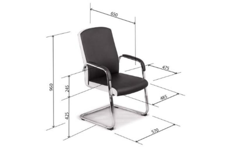 Kích thước tiêu chuẩn và các bộ phận ghế ngồi nhân viên 