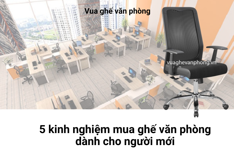 5 kinh nghiệm mua ghế văn phòng dành cho người mới