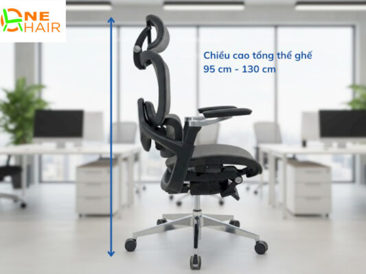 Kích thước ghế xoay văn phòng chuẩn & cách chọn chính xác 16 Kích thước ghế xoay văn phòng chuẩn & cách chọn chính xác 15