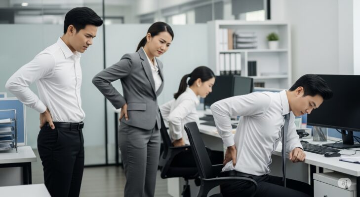 Vì sao dân văn phòng dễ đau thắt lưng ? 4 Vì sao dân văn phòng dễ đau thắt lưng ? 3